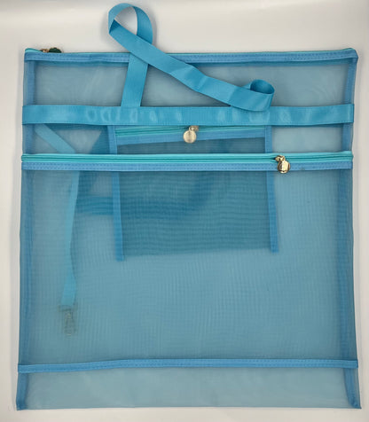 18" x 18" Project Bag - Double Zip w/ Handles &amp; Tether