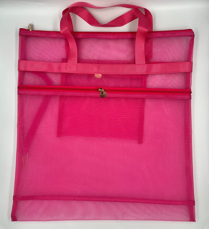 18" x 18" Project Bag - Double Zip w/ Handles &amp; Tether