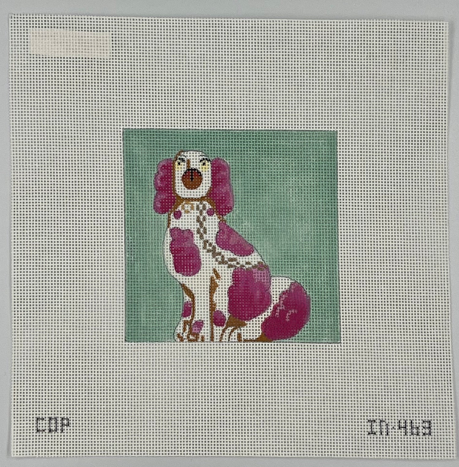 Pink Staffordshire Dog - Left-Facing