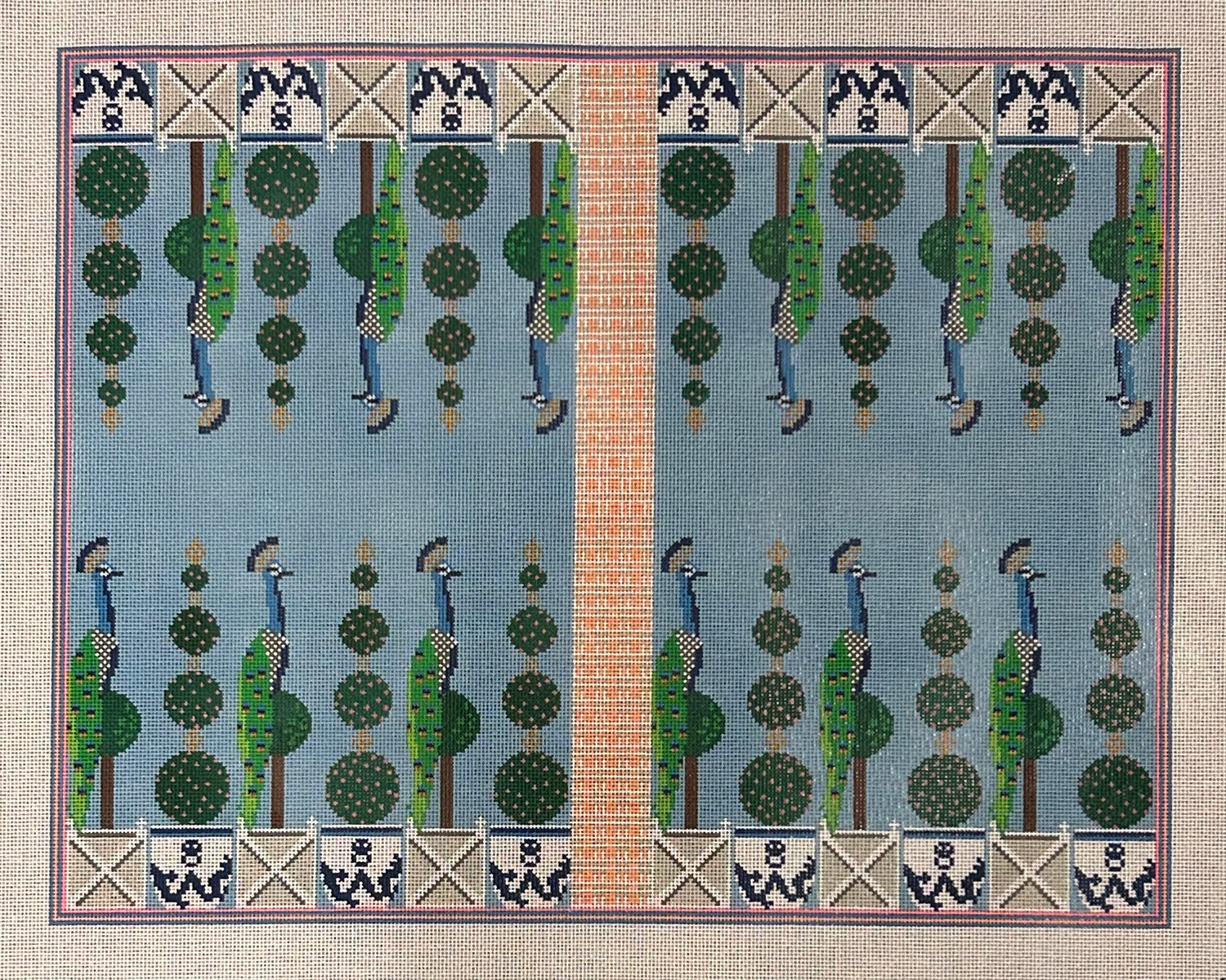 Peacock Backgammon Board