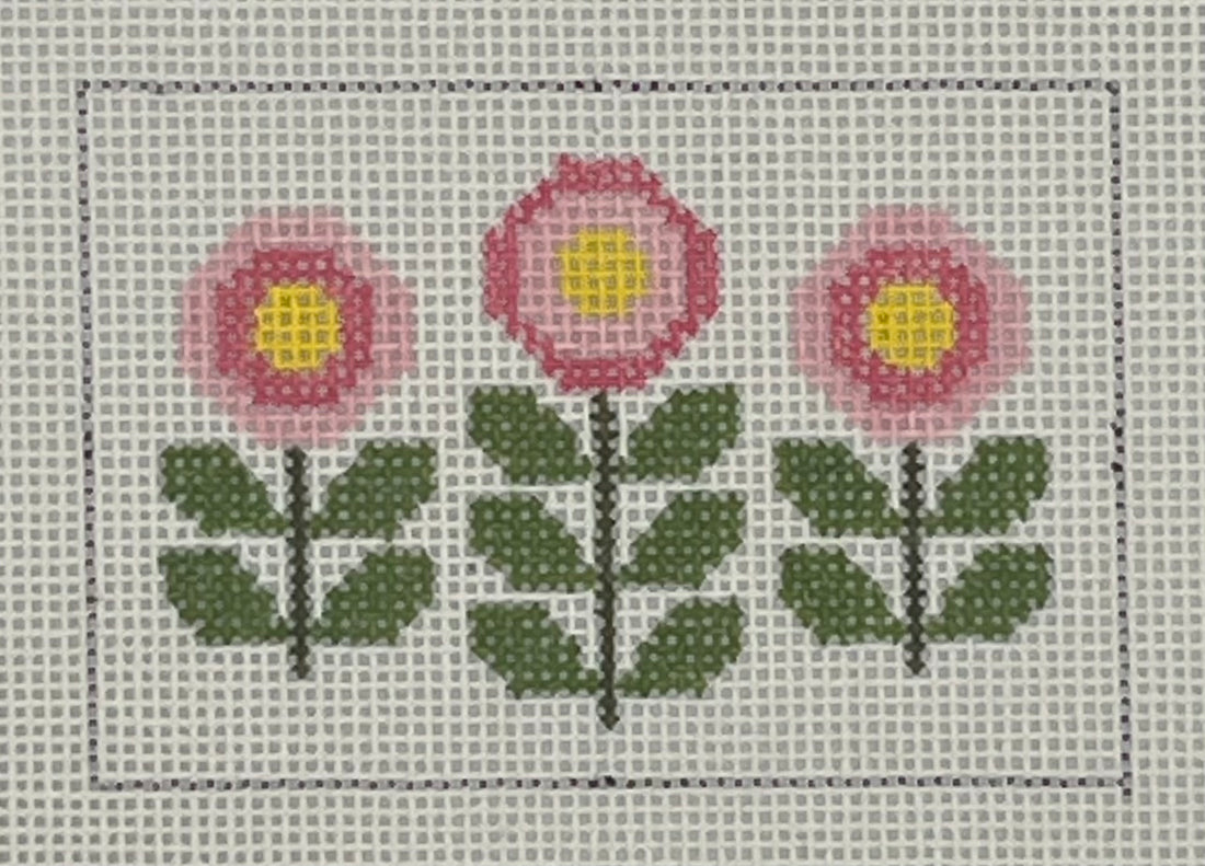 Three Blooms - Pink