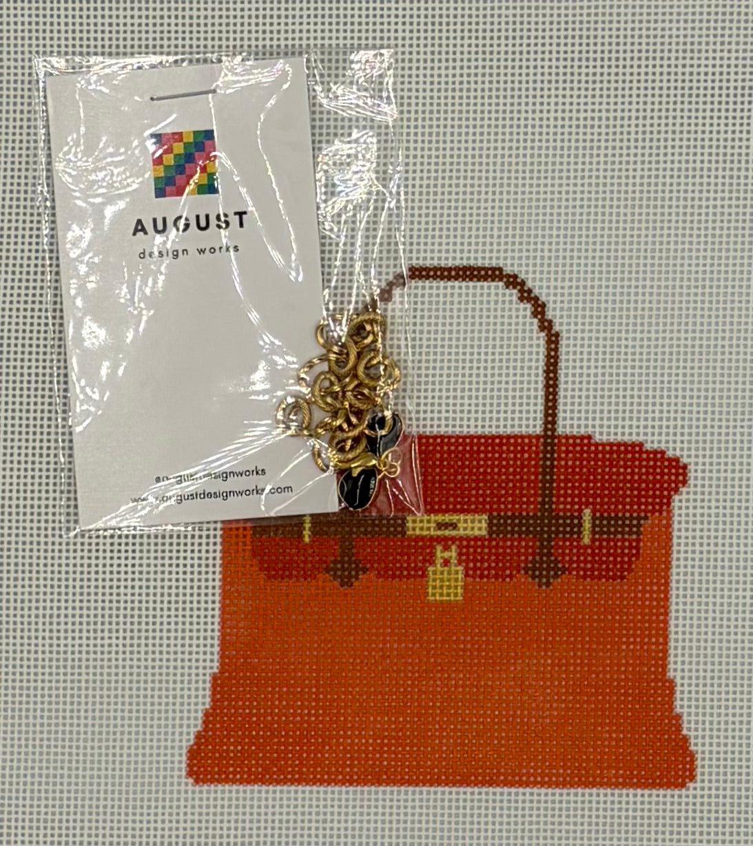 Orange Bougie Charm Bag