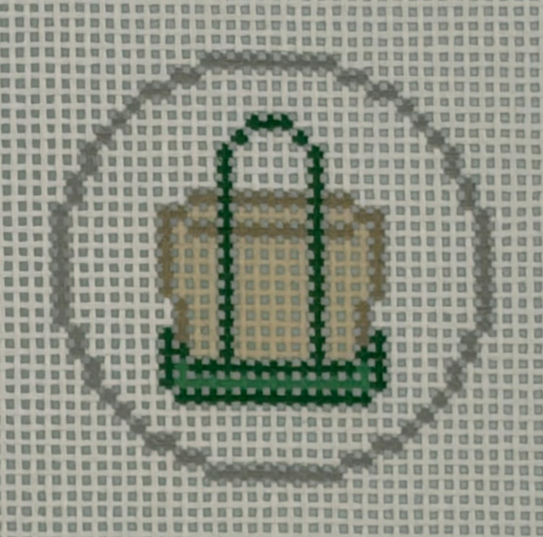 Mini Tote Charm - Green