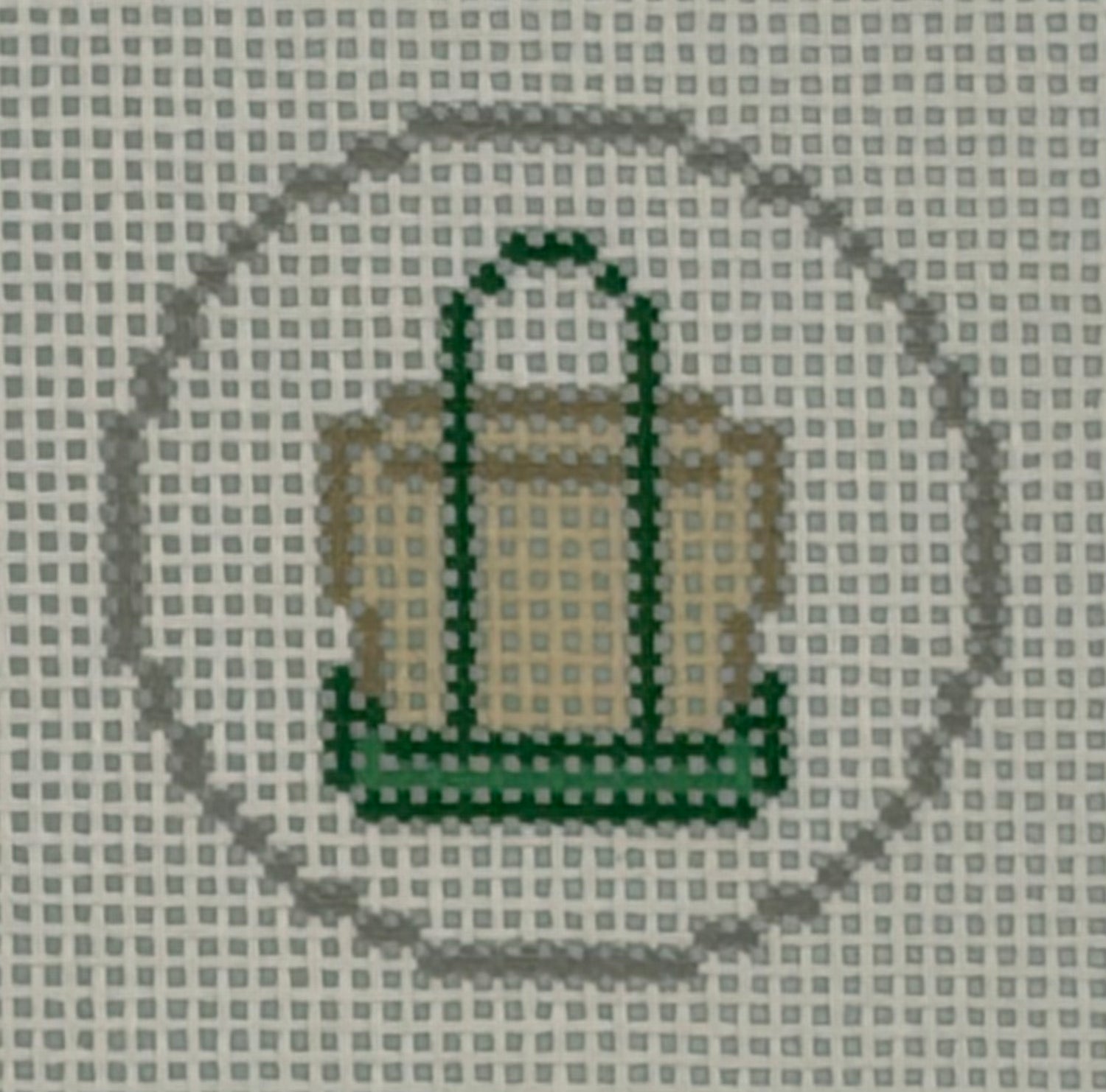 Mini Tote Charm - Green