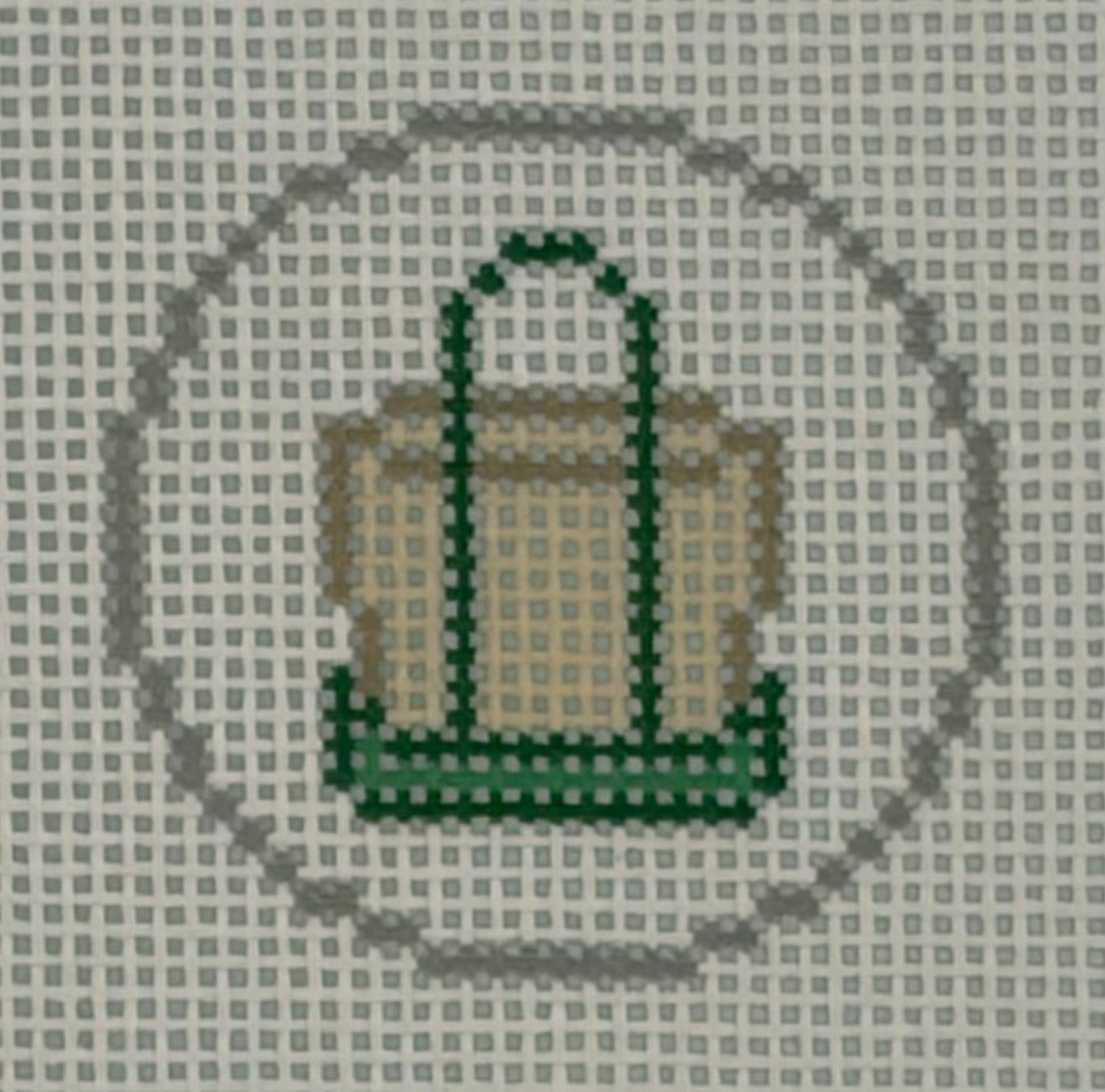 Mini Tote Charm - Green