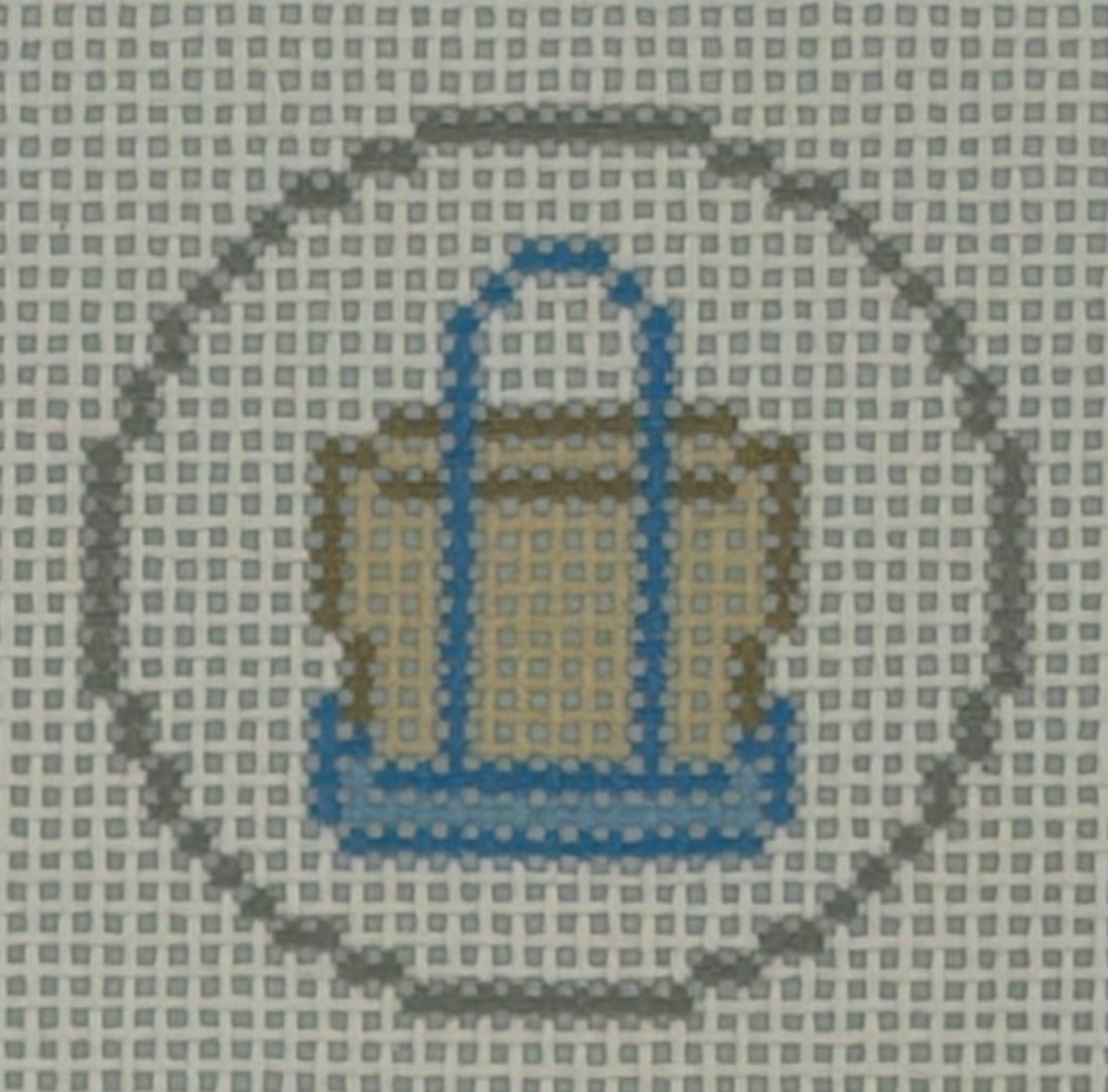 Mini Tote Charm - Light Blue