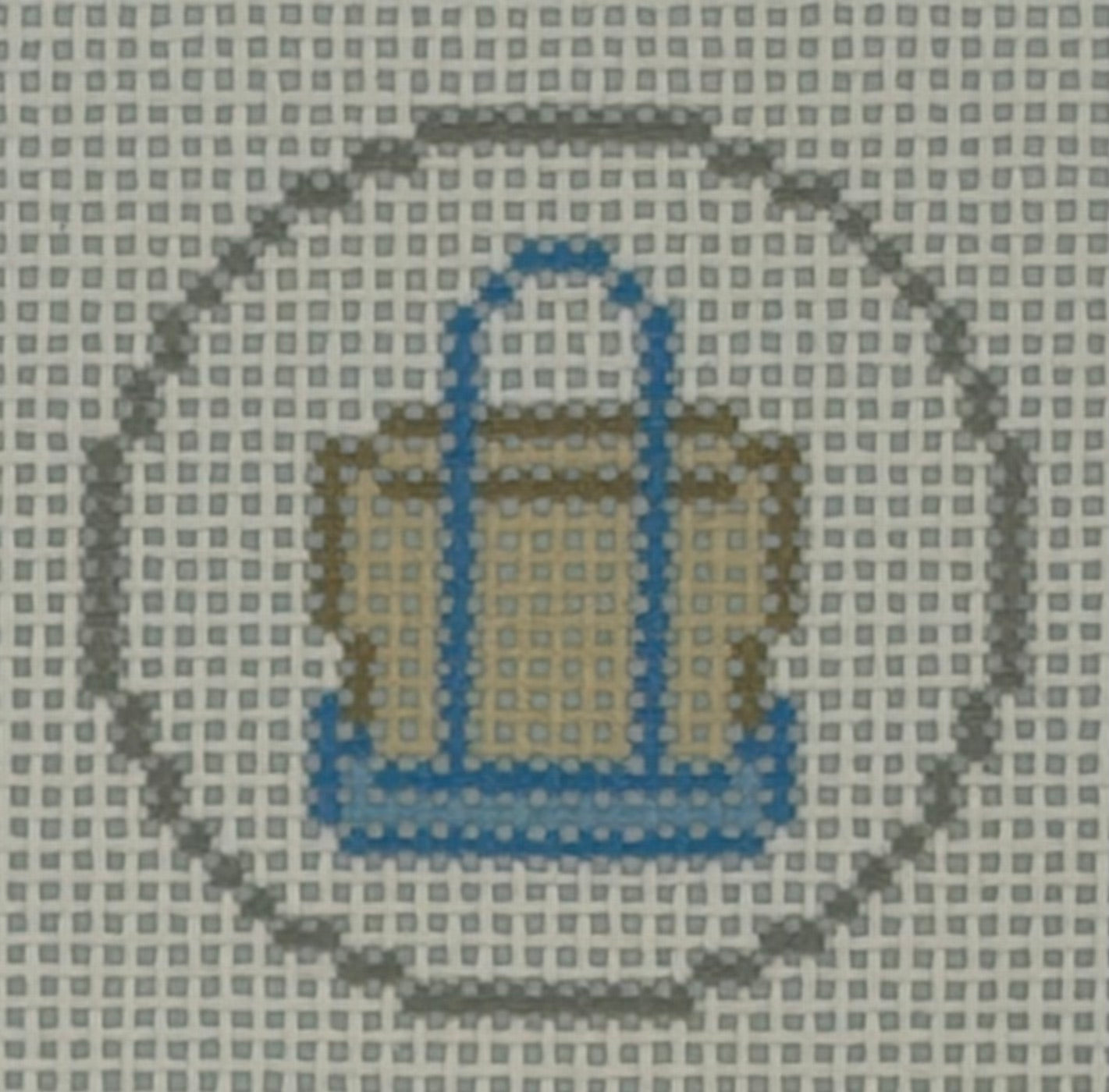 Mini Tote Charm - Light Blue