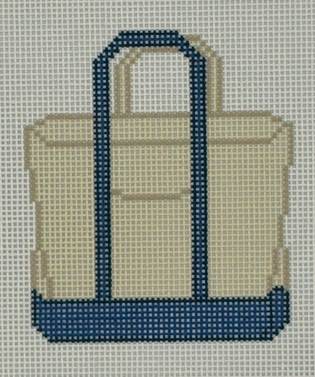 Plain Colored Tote - Blue