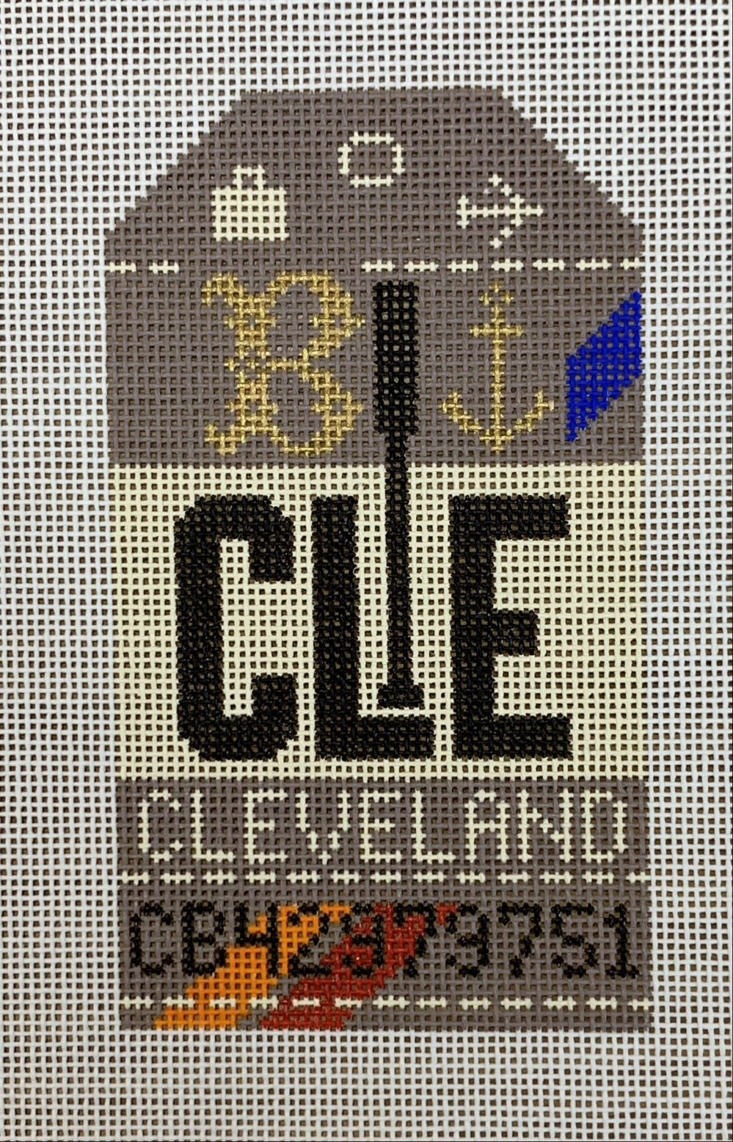 Cleveland Retro Travel Tag