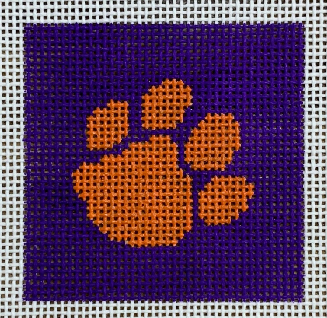 Insert for Can Cozy - Orange &amp; Purple Paw Print