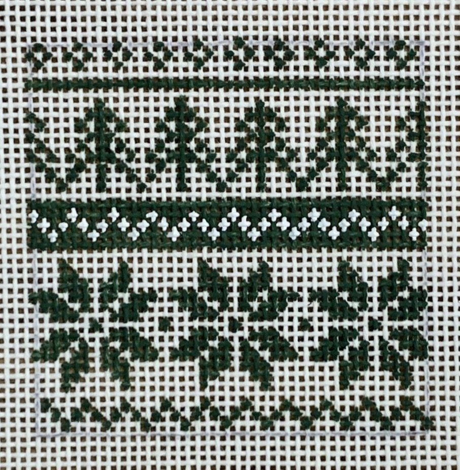 Insert for Can Cozy - Evergreen Fair Isle