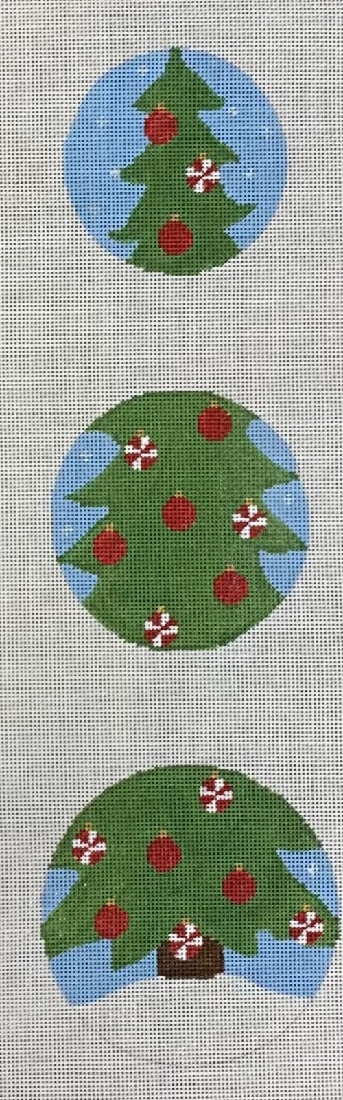 Christmas Tree Dangle w/ Peppermint Ornament