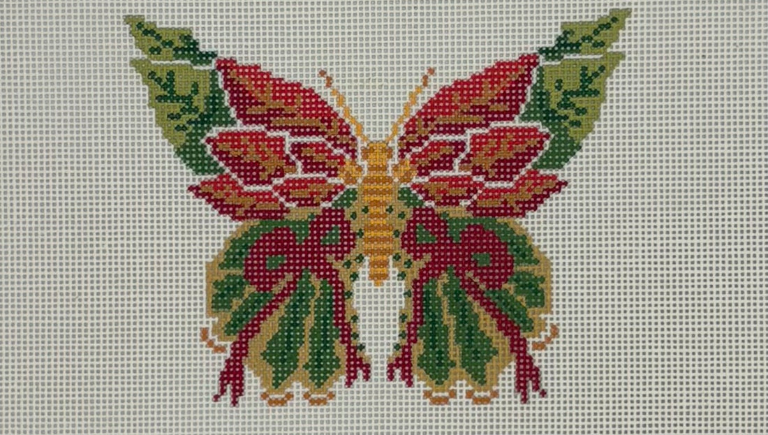 Butterfly Ornament - Poinsettia