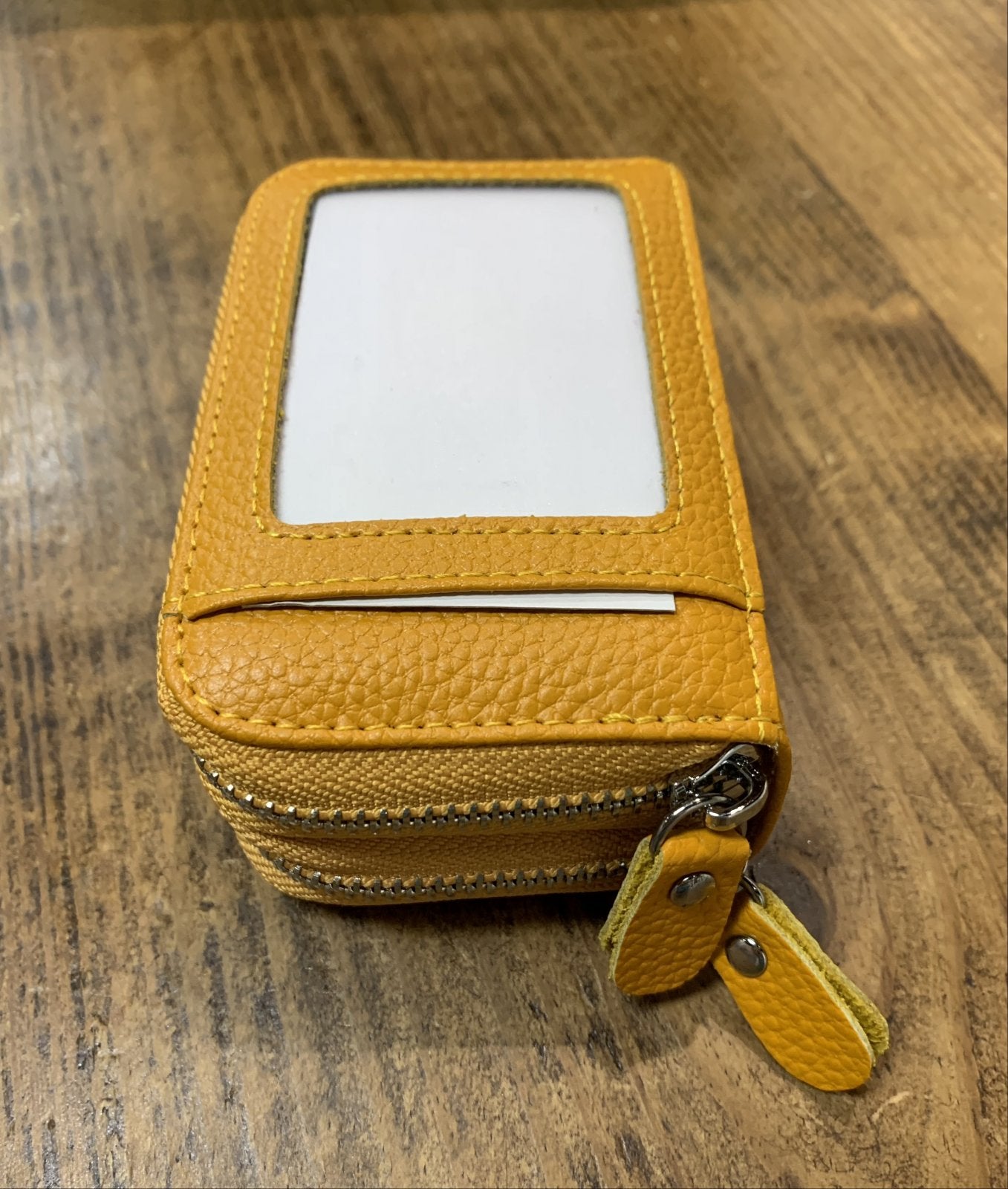 Double Leather Wallet Mustard