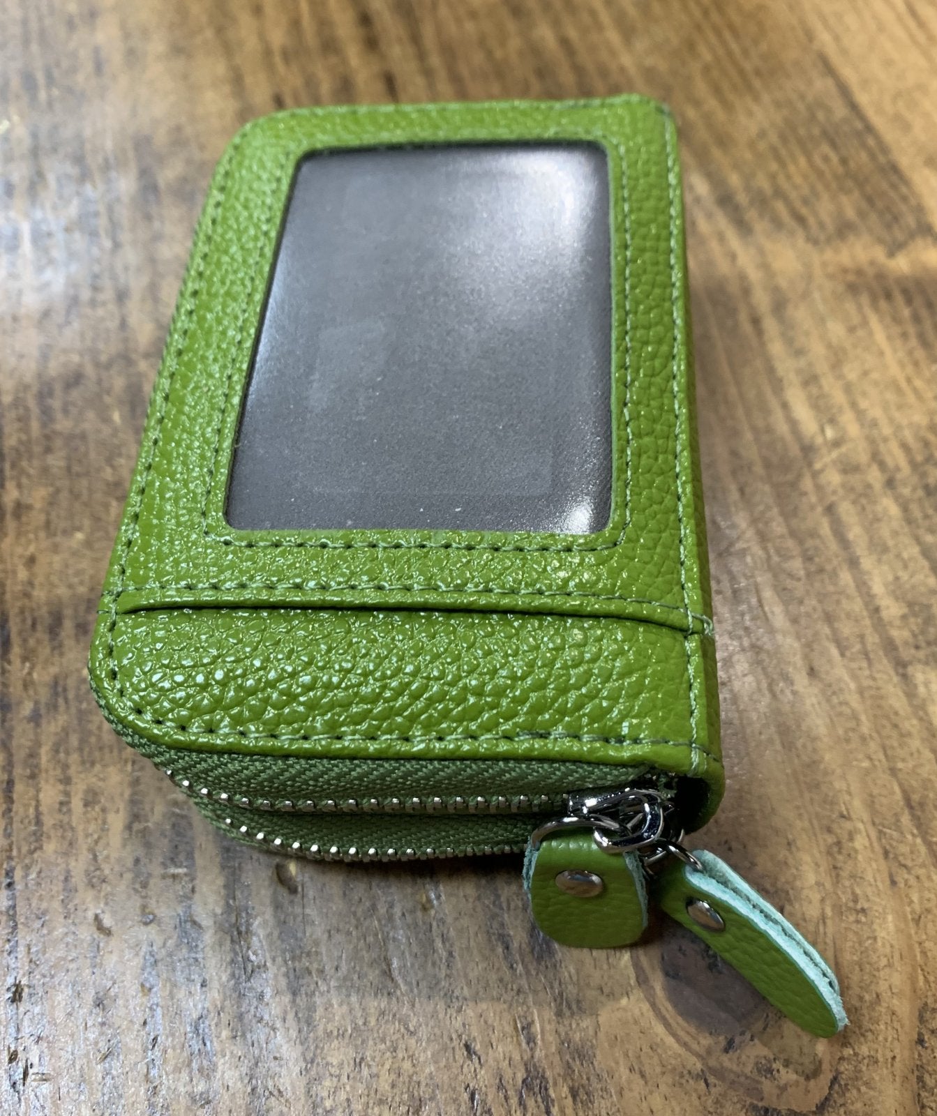 Double Leather Wallet Green