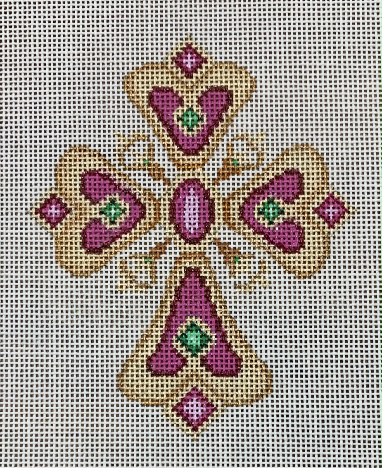 Cross - Gold &amp; Pink