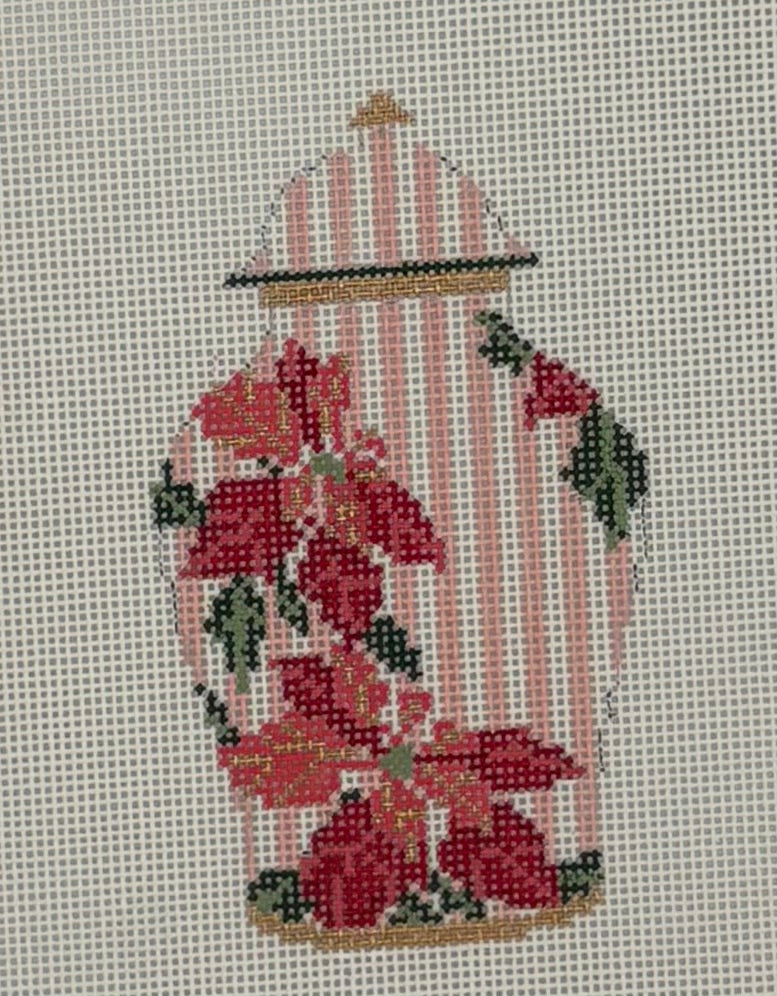 Poinsettia Ginger Jar