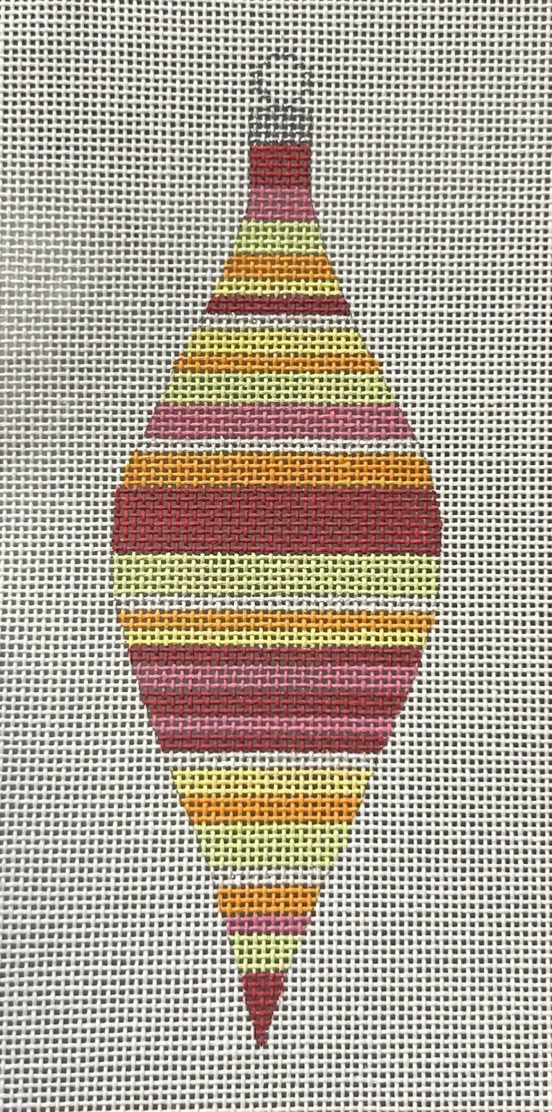 Pink and Raspberry Stripes Teardrop