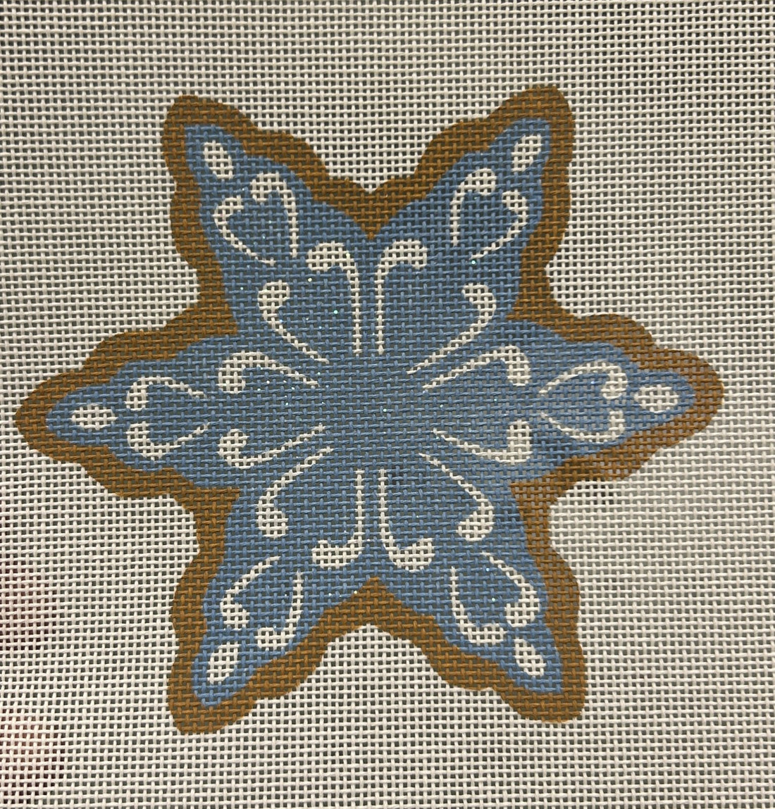Blue Snowflake Cookie