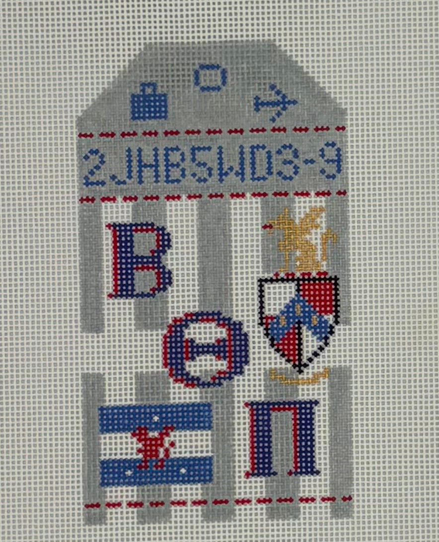 Greek Retro Travel Tag - Beta Theta Pi