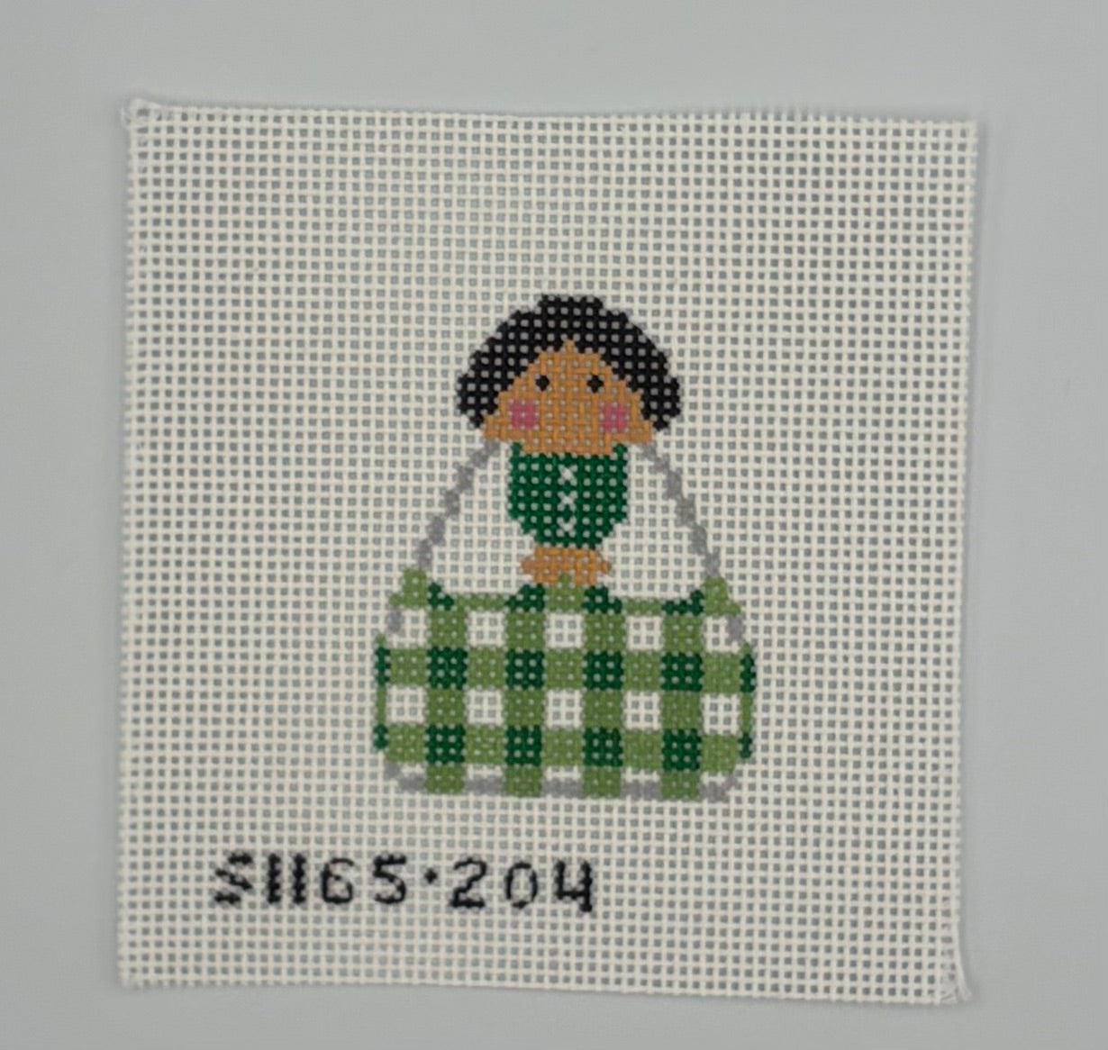Stitch It Angel - Green Gingham Angel