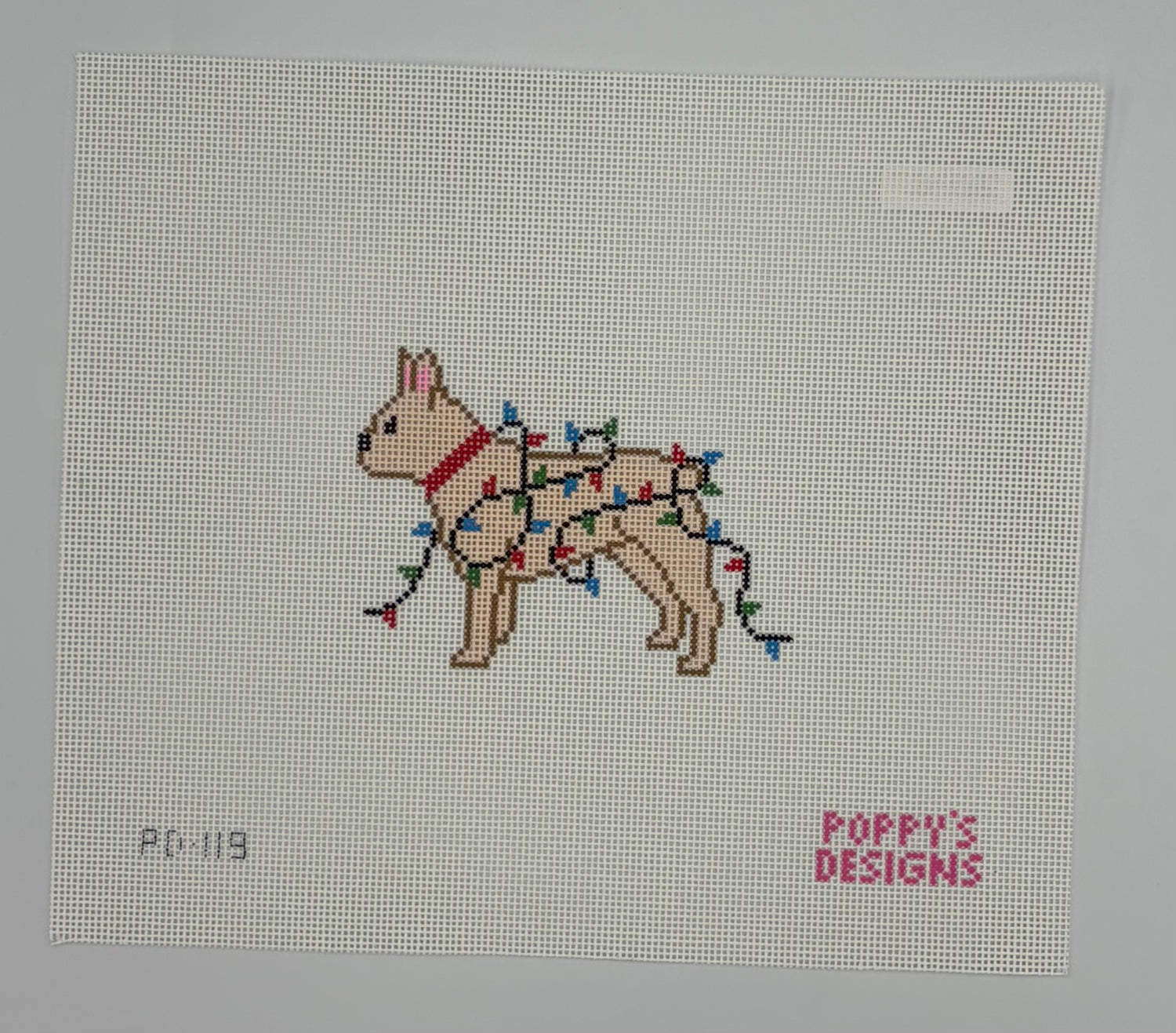 Christmas Lights - French Bulldog