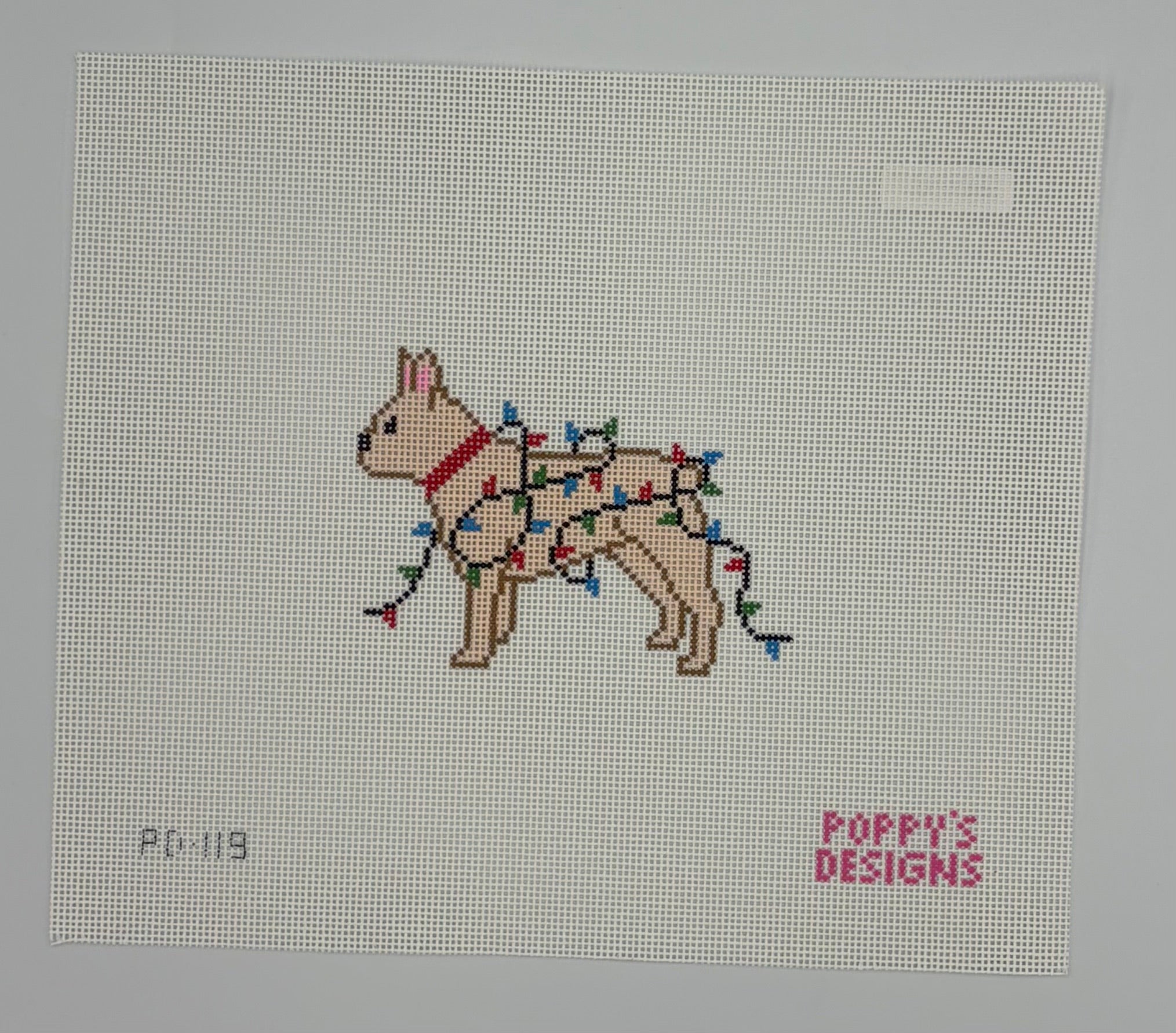 Christmas Lights - French Bulldog