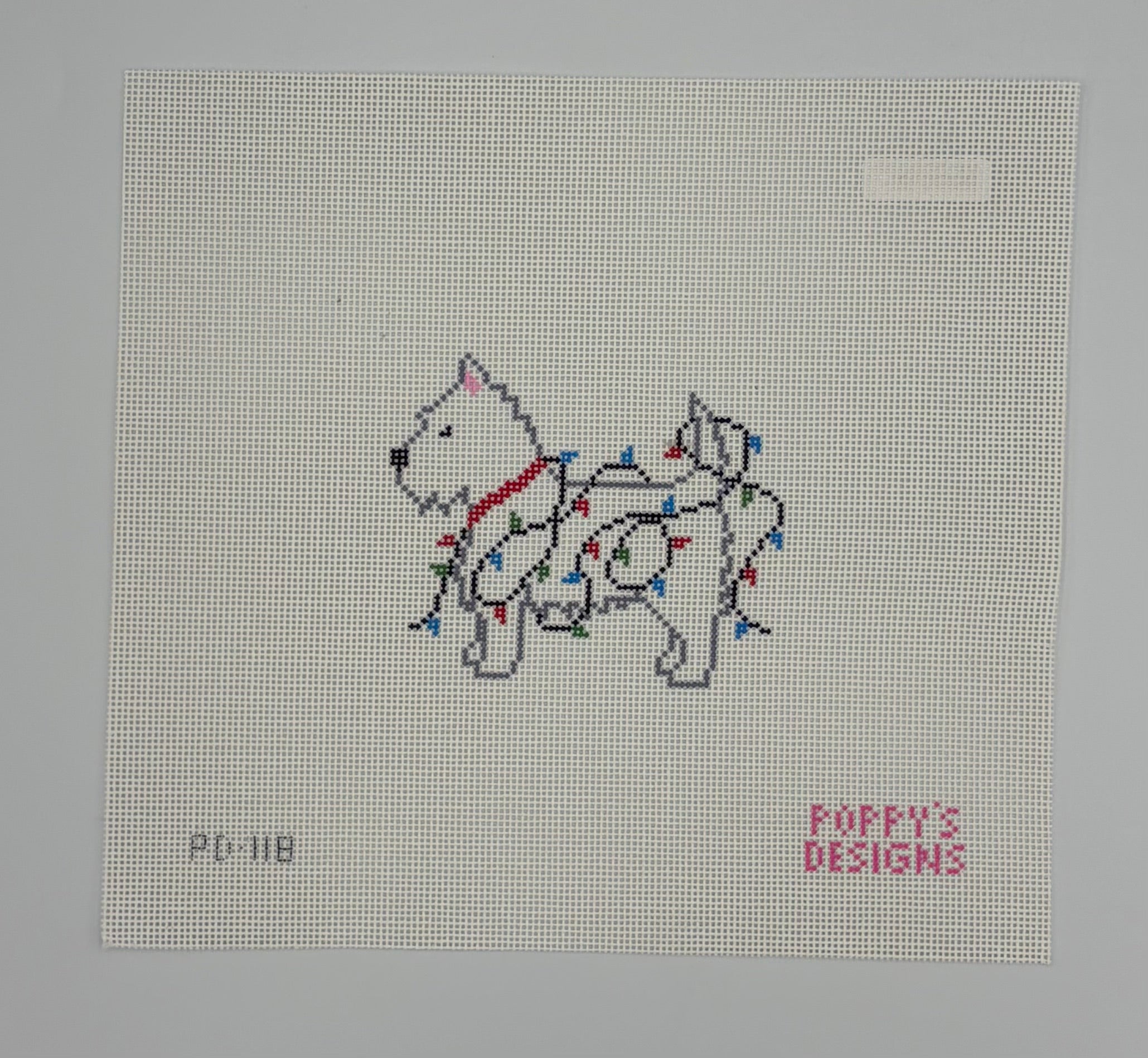 Christmas Lights - Westie