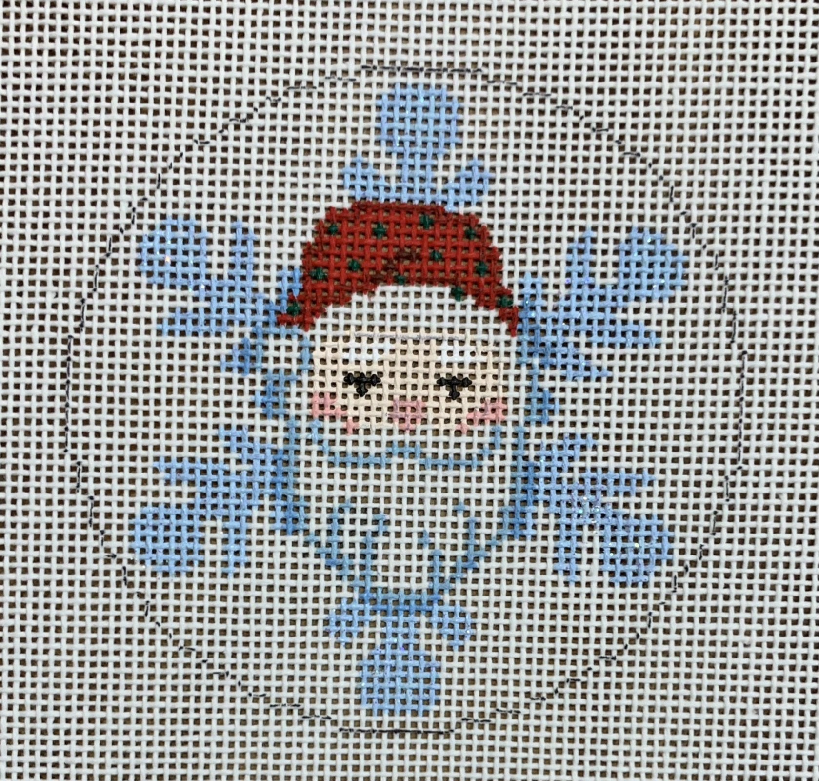 Snowflake Santa Face