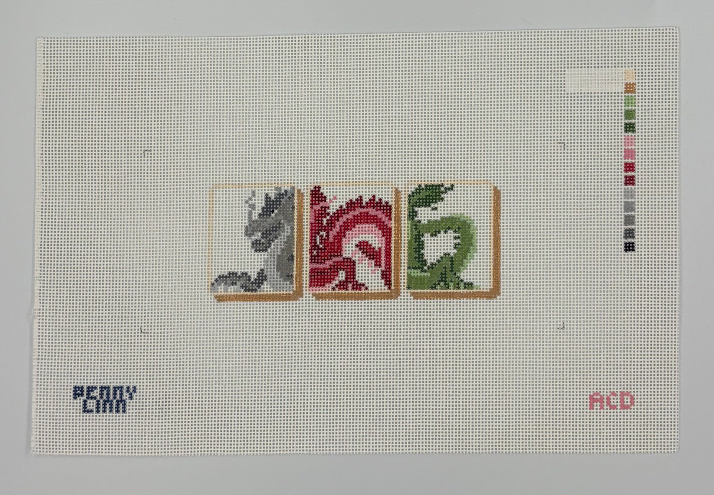 Mahjong Tile Set - Dragons