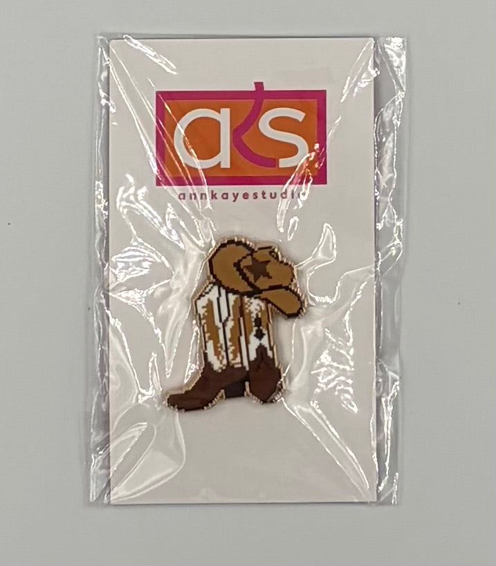 Needle Minder - Brown Boots