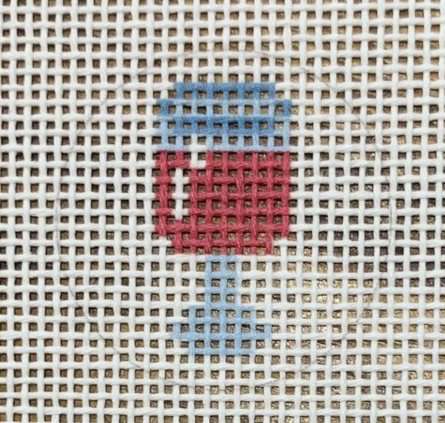 Wine Glass Key Fob Insert