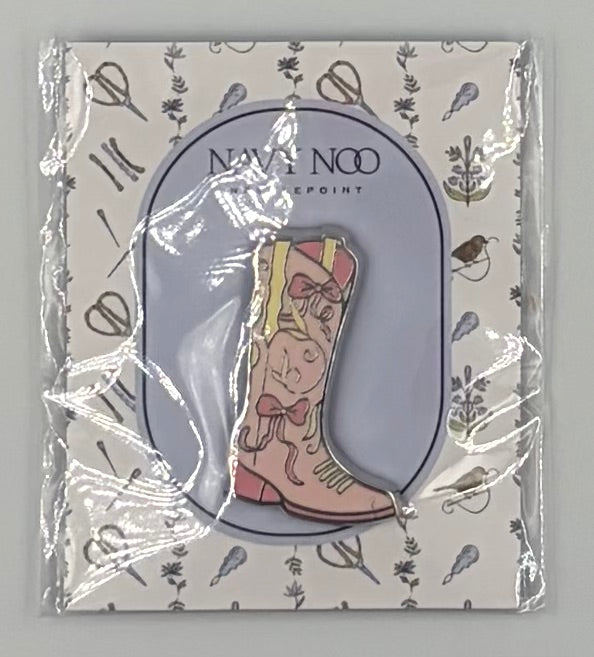Needle Minder - Pink Bow Boot