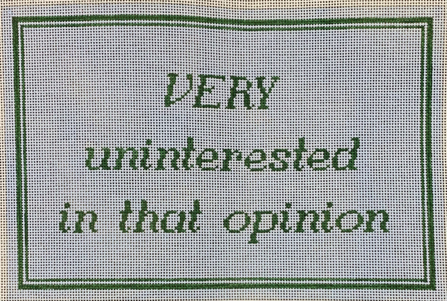 Very Uninterested