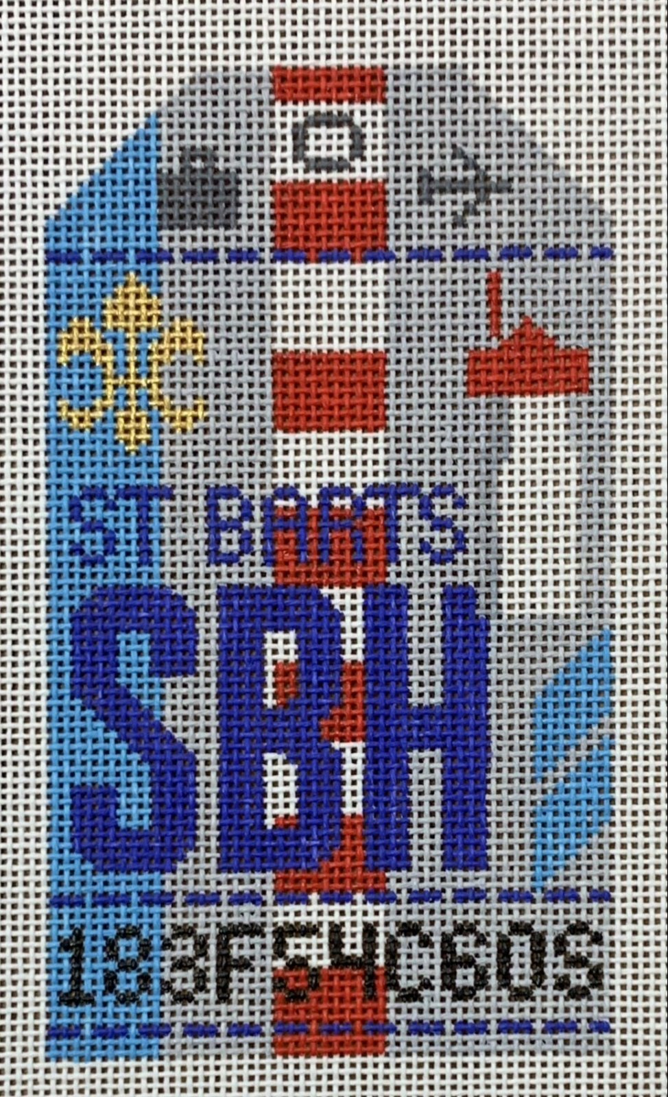 St. Barts Retro Travel Tag