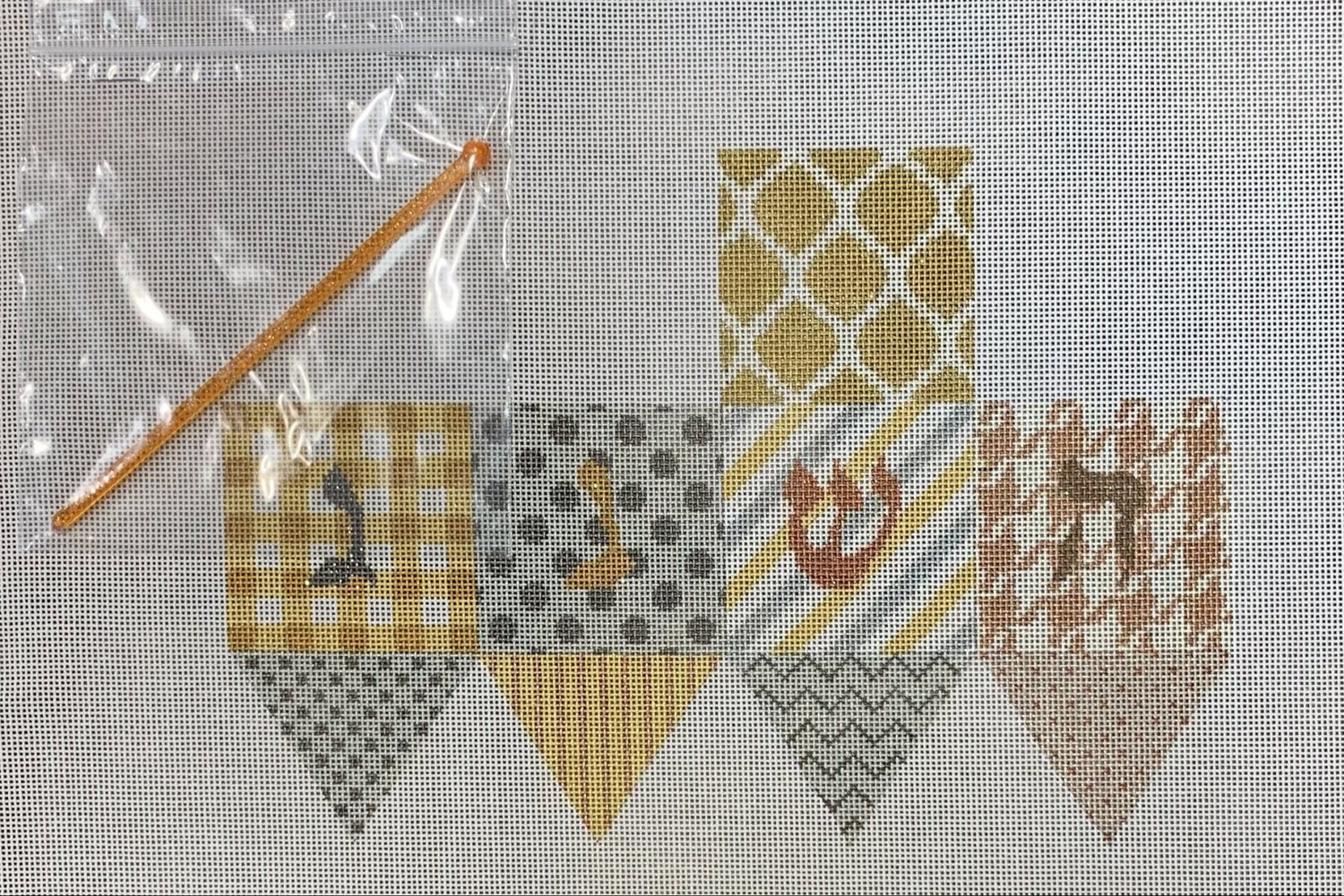Dreidel - Patchwork of Patterns Golds &amp; Silvers