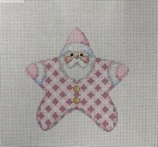 Baby Pink Gingham PJ Santa