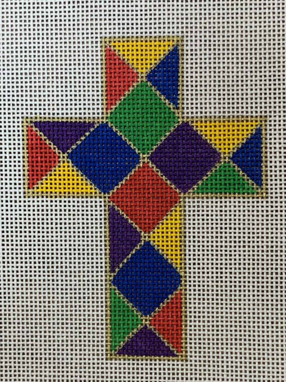 Stained Glass Cross w/ Stitch Guide