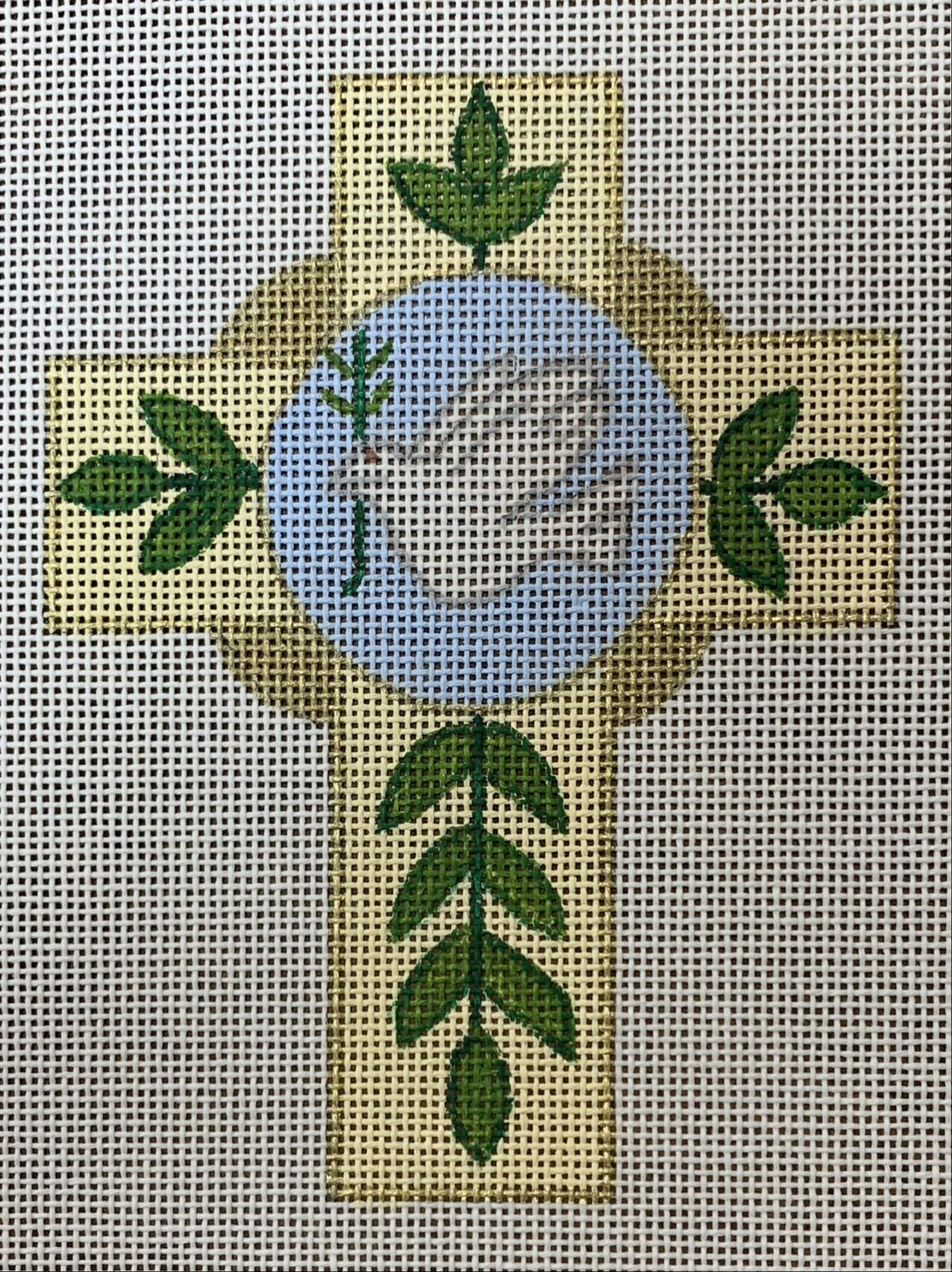 Cross with Dove with Stitch Guide