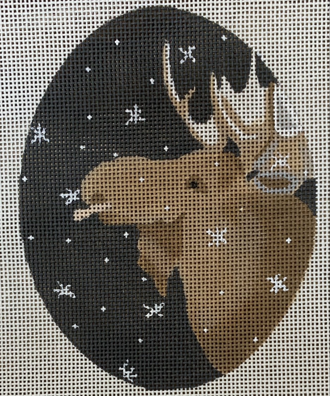 Moose Catching Snowflakes