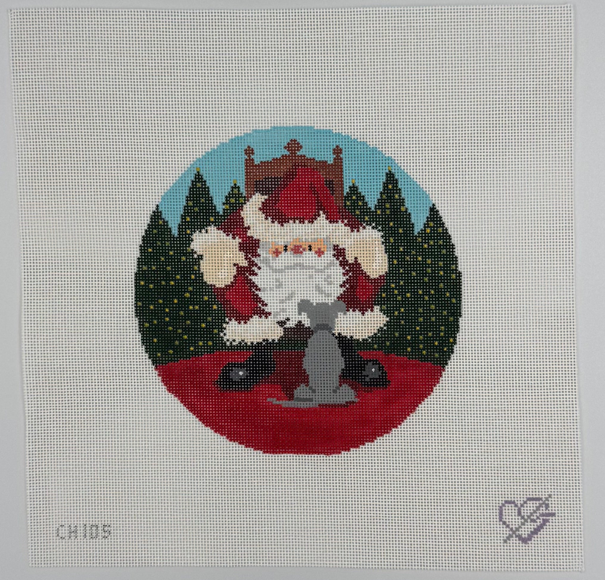 Santa and Dog