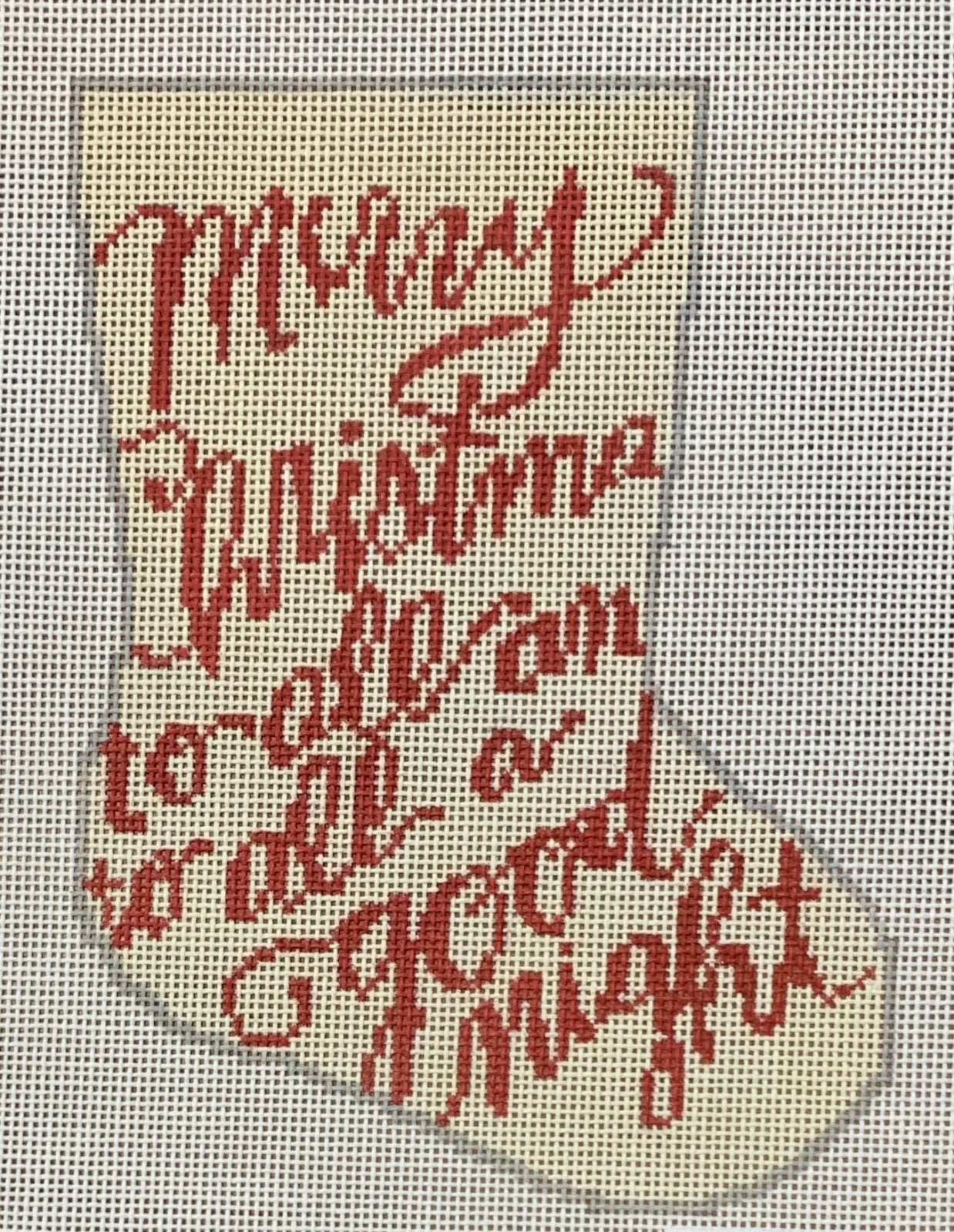 Merry Christmas Mini Sock