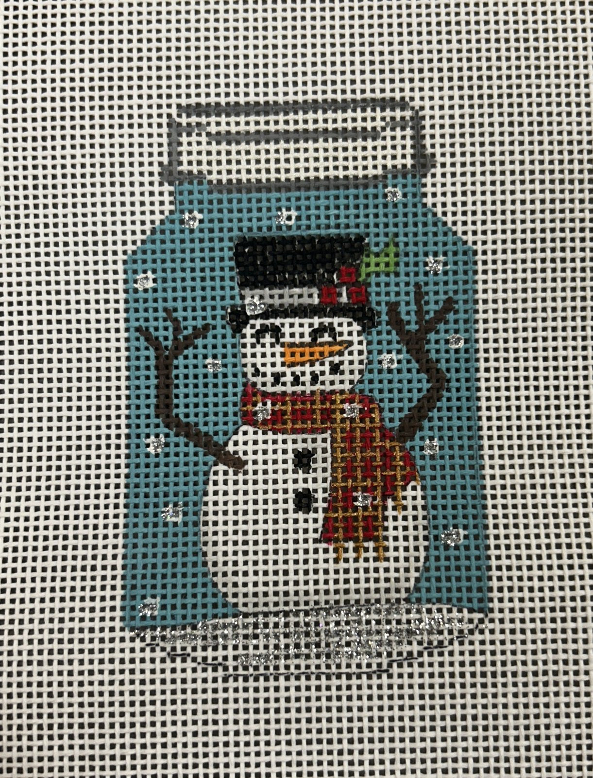 Mason Jar Snowman