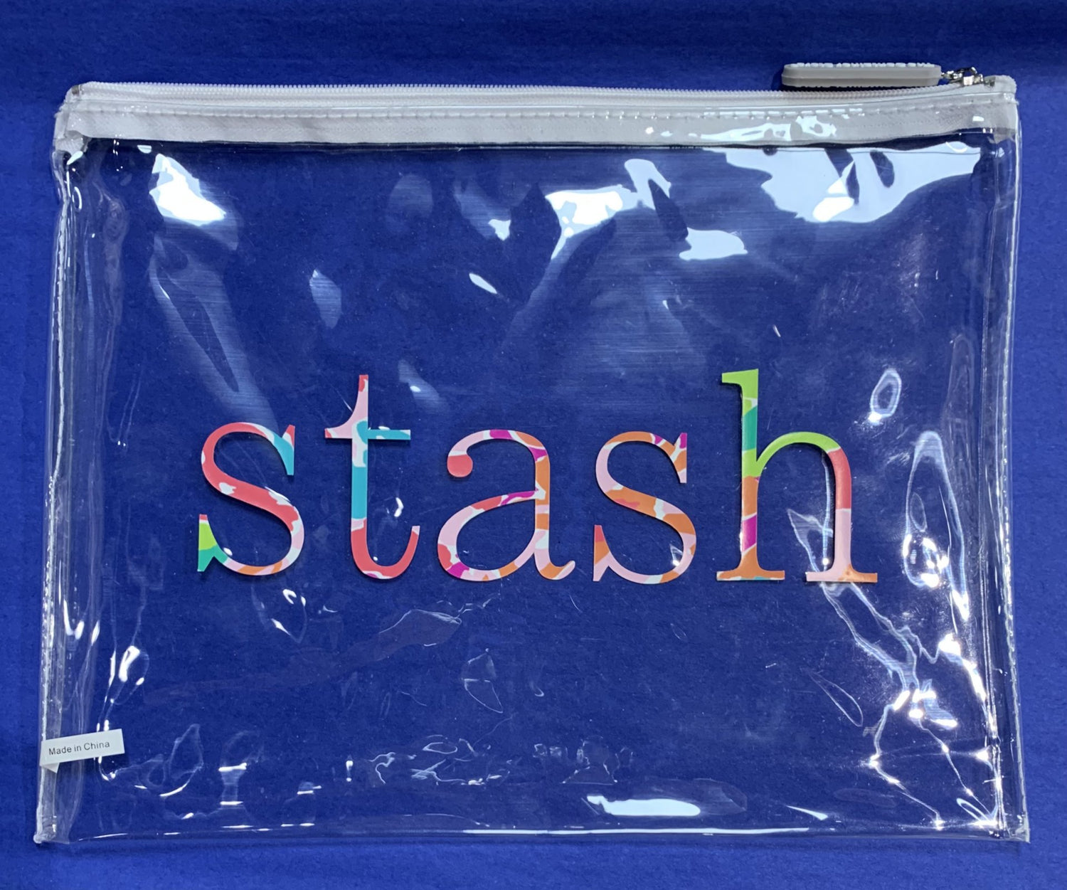 stash Project Bag (white zipper)