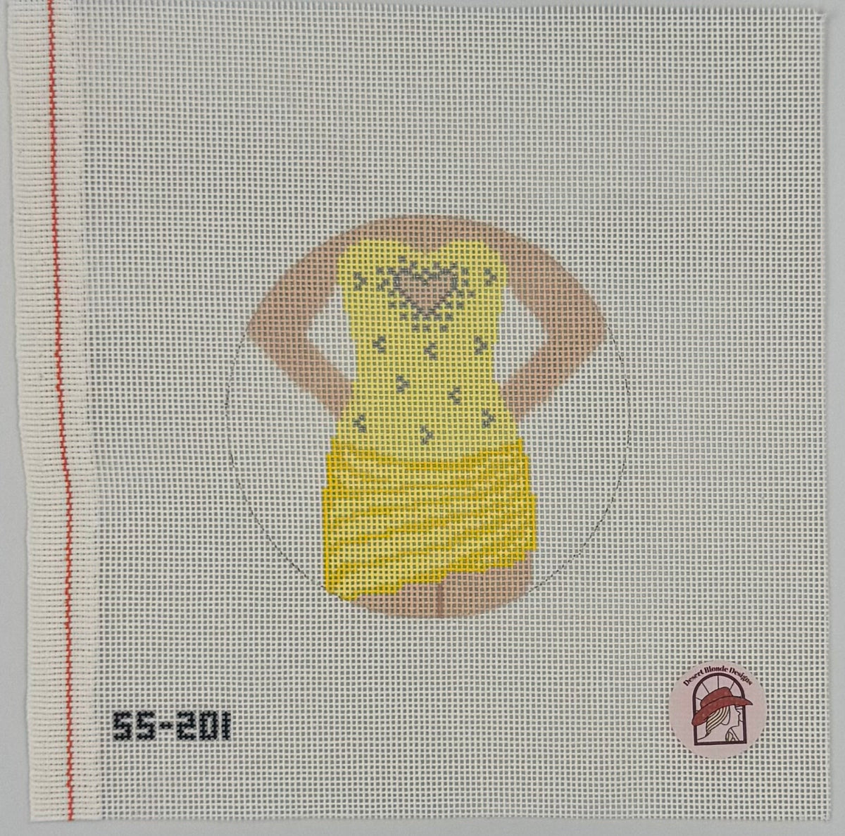 Heart Cut Out Dress: Yellow