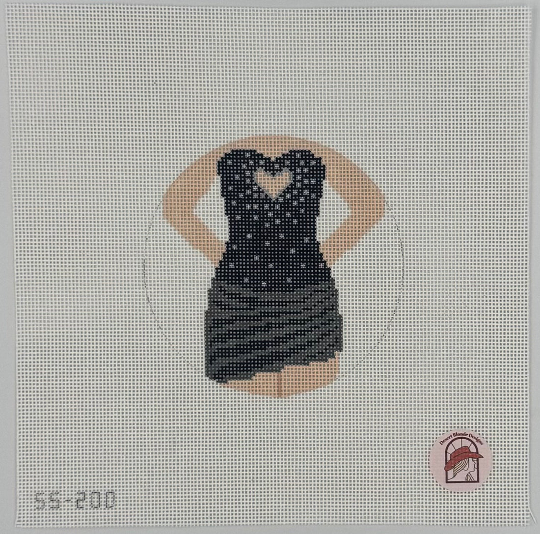 Heart Cut Out Dress: Black