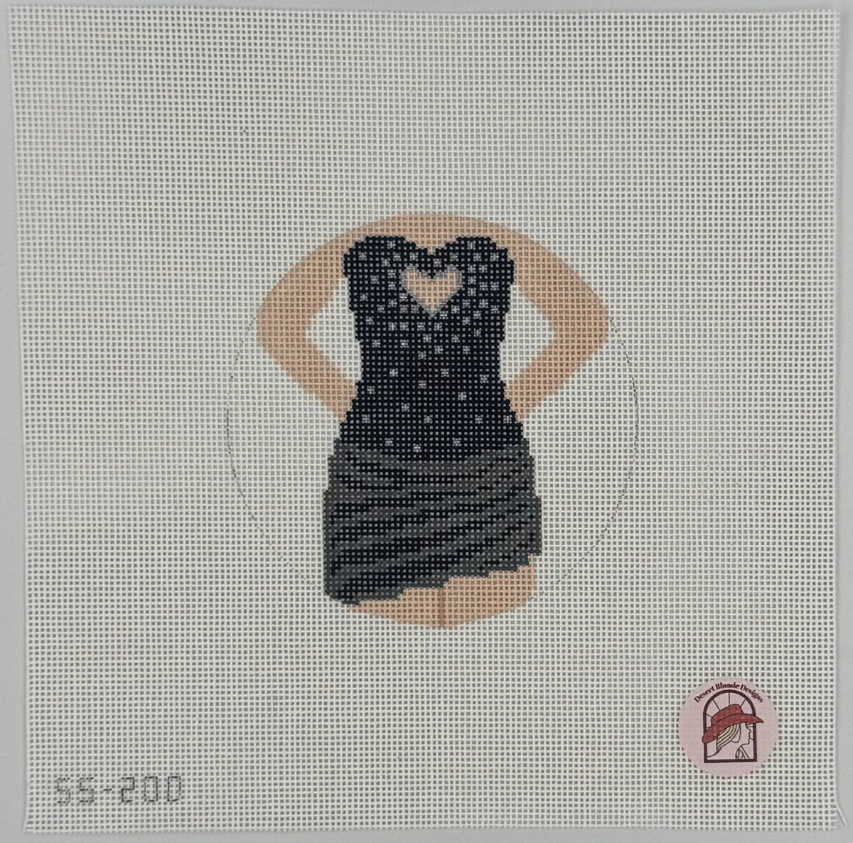 Heart Cut Out Dress: Black