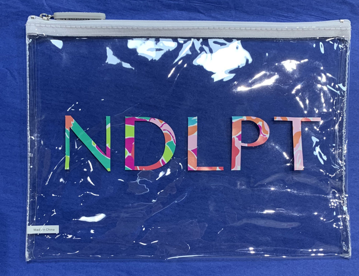 NDLPT Project Bag (white zipper)