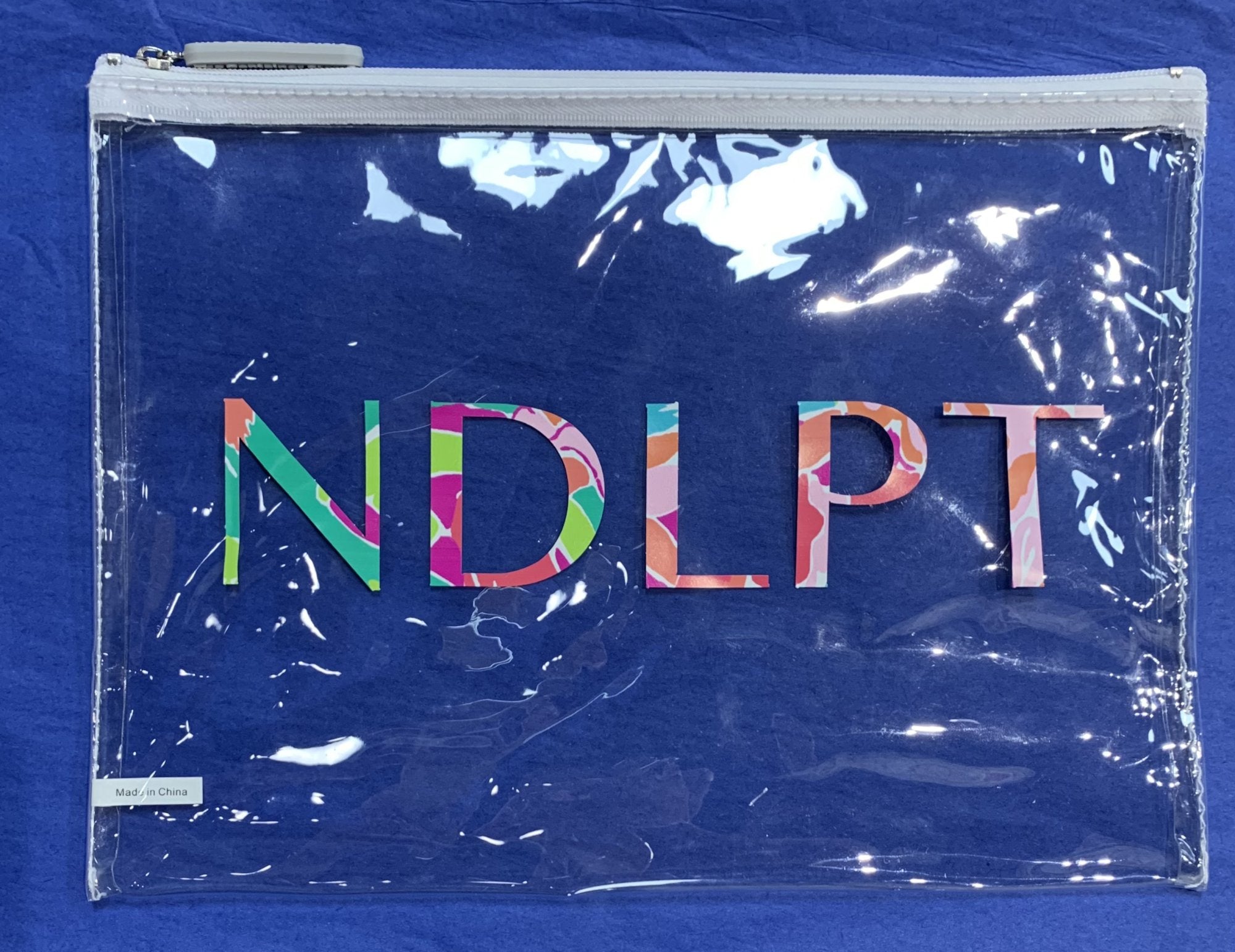 NDLPT Project Bag (white zipper)