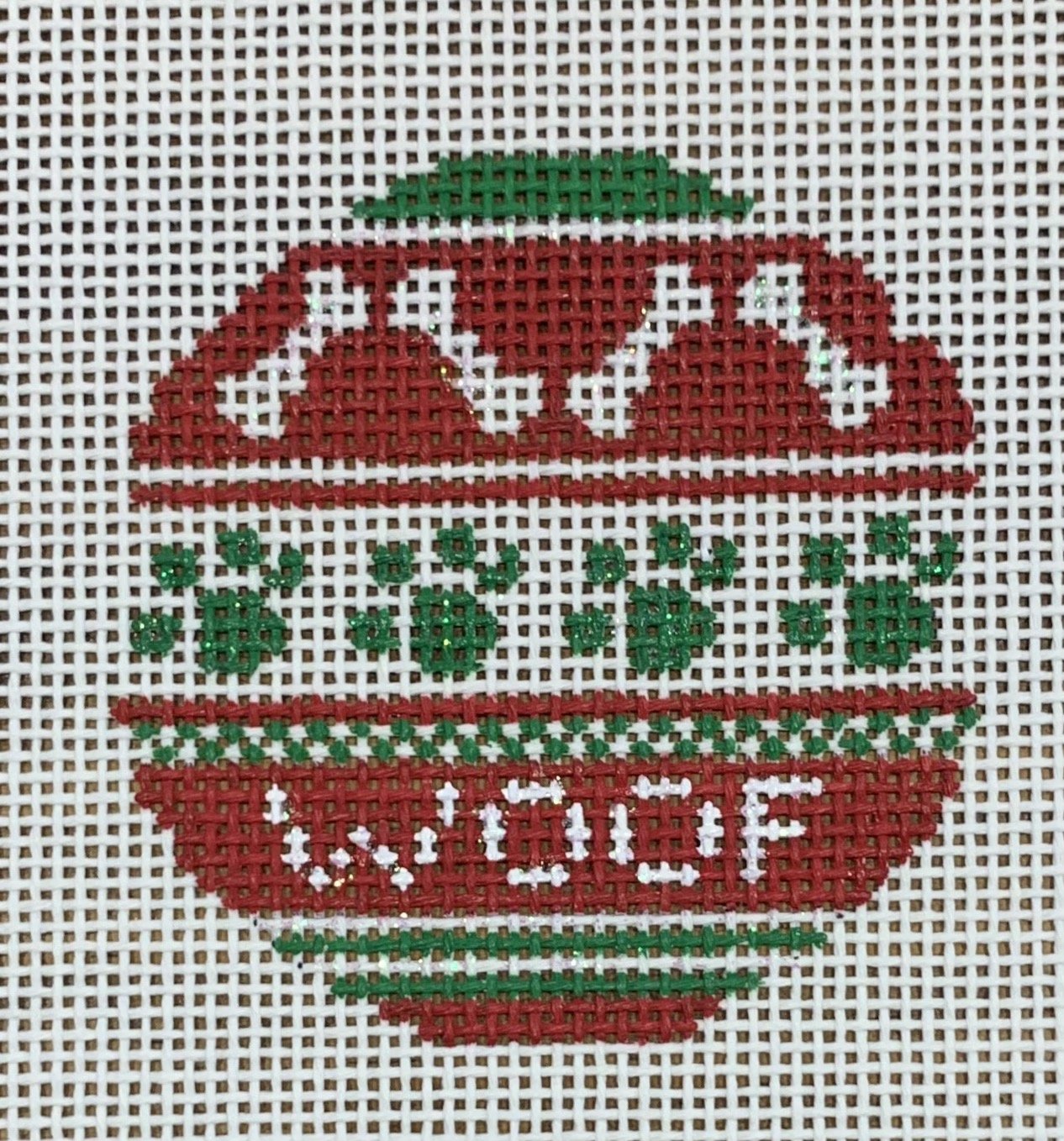 Striped Woof Ornament